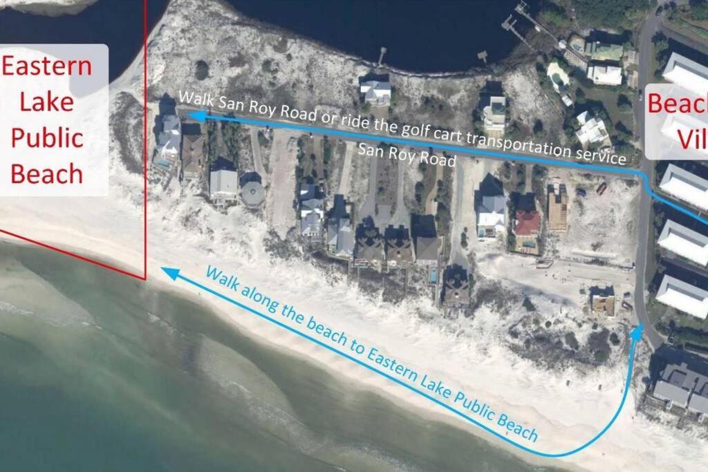Short Walk Or Shuttle To Wide Open Public Beach! Santa Rosa Beach Exterior photo
